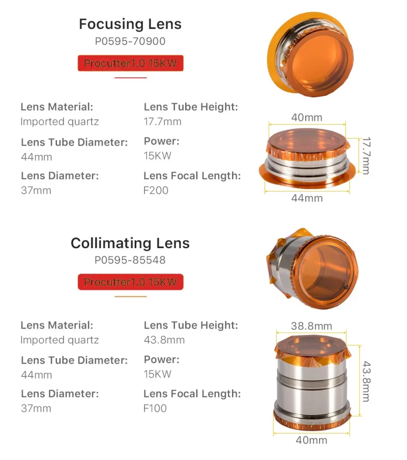 Collimating & Focusing Lens for Precitec Procutter - Product Details 1