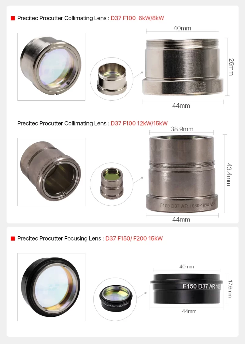 Focusing Collimating Lens for Precitec Procutter Details 2