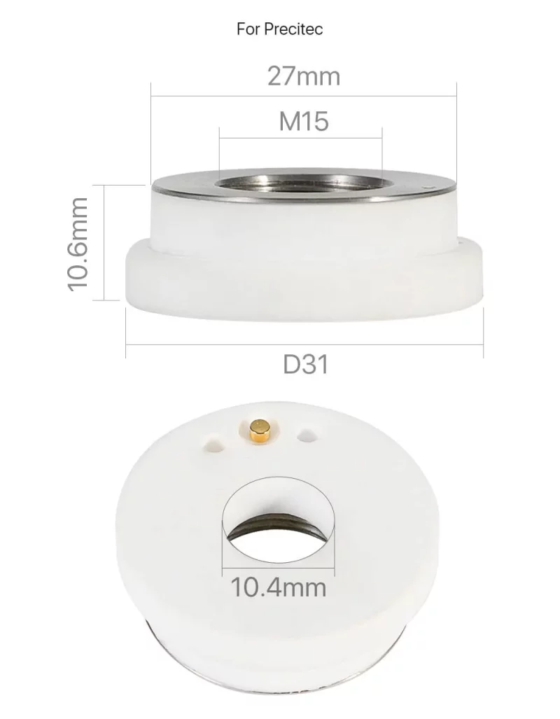 Laser Ceramics Dia.31mm 27mm for Precitec - Product Details 1